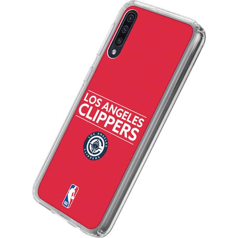 NBA Los Angeles Clippers Standard Red Galaxy A50 Clear Case